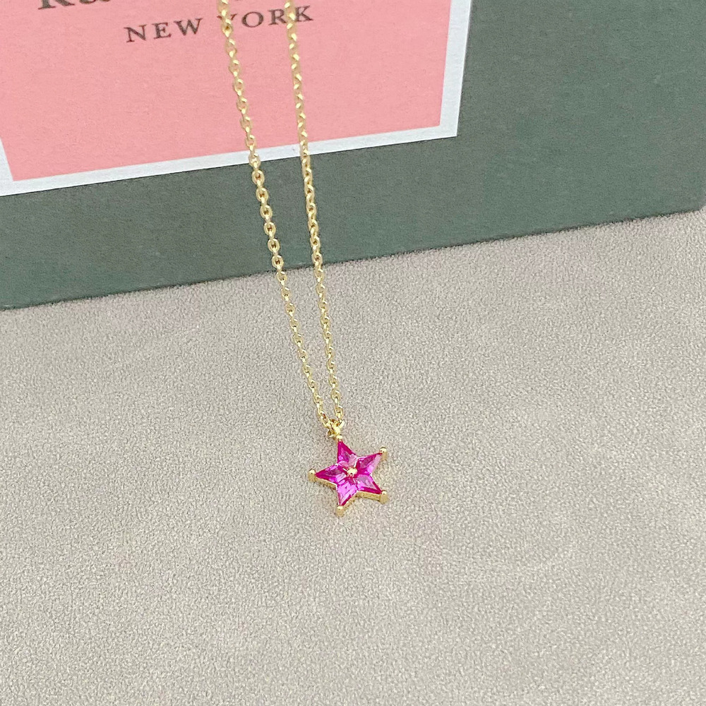 kate spade Five Point Star Rhinestone Necklace - Picture 6 of 6
